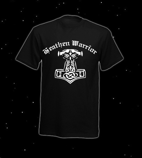 T-Shirt Heathen Warrior T-Hemd heidnischer Krieger Pagan Asatru Shirt 