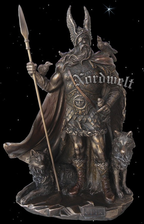 Odin germanisch gott wodan figurine bronzé 2011.