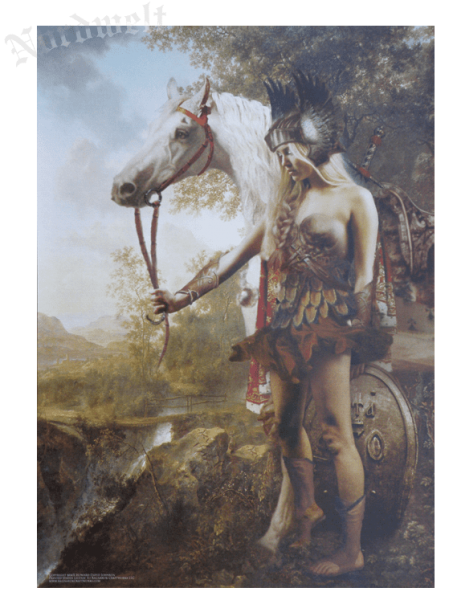 Odins Schildmaid Walküre Schildjungfrau Poster Kunstdruck