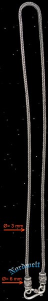 Wikinger Königskette 47 cm lang, aus 925er Sterlingsilber