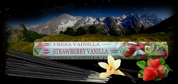 Räucherstäbchen Erdbeere Vanille Hem Strawberry Vanilla Incense