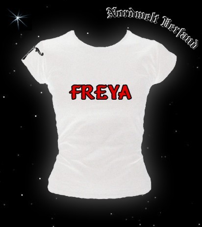 Liebesgöttin Freya T-Shirt T-Hemd mit Irminsul 