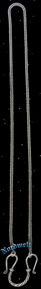 Flechtkette Silberkette 925erSilber Mittelalter 55cm x 3mm  ca 28g Wikingerkette 