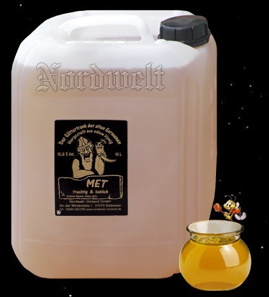 Honigwein, 10 Liter Kanister, Met "fruchtig / lieblich", 10,5 % vol.,