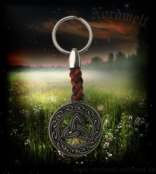 Schlüsselanhänger Triquetra Dreisamkeit- Symbol germanisch keltische Mytholgoie
