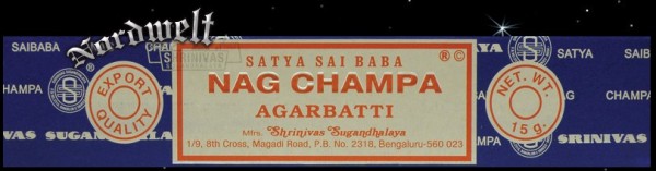 Räucherstäbchen Satya Sai Baba Nag Champa Argabatti 